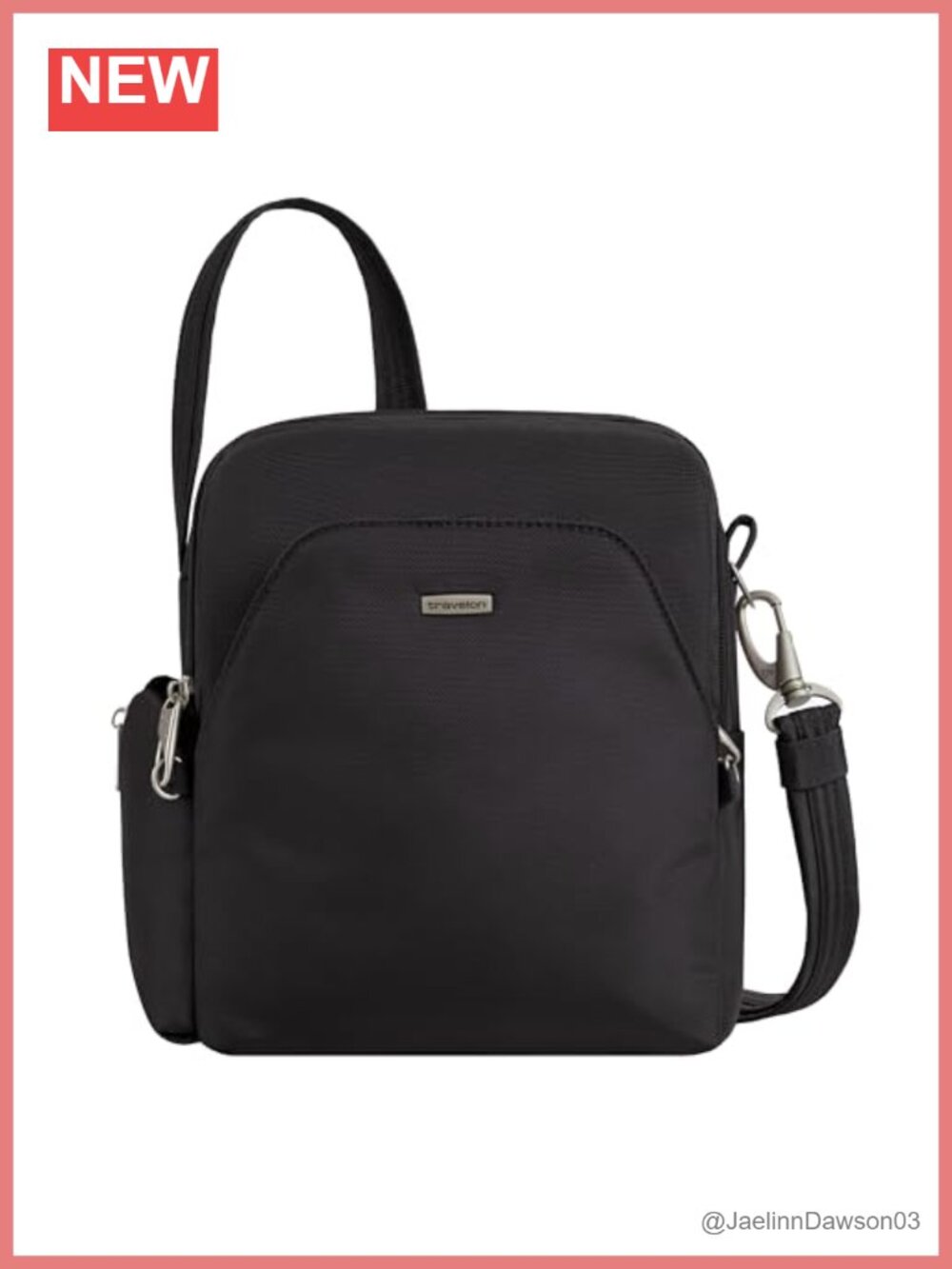 Anti-Theft Travel Crossbody Bag RFID Blocking Locking Zippers